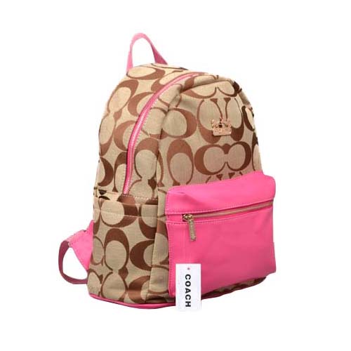 Coach Logo Monogram Medium Pink Backpacks DPI | Coach Outlet Canada - Click Image to Close